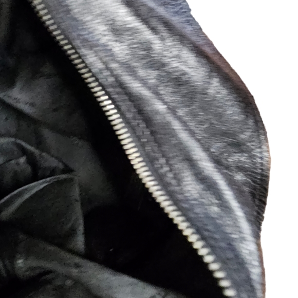 Nuovedive Made in Italy large black hobo leather handbag - Picture 7 of 9